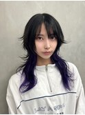 ウルフカット/デザインカラー/インナーカラー