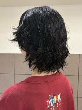 フイ(HUI) ウルフパーマミディアム/natsuki 金山 レイヤー ボブ