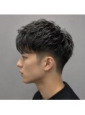 ツーブロックショート
