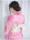 《Barretta/蒲田67》☆浴衣・着付け☆波ウェーブのゆるアレンジ