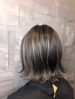 ヘアサロンエム 大宮東口(HAIR SALON M)&nbsp;デザインカラー/厚めバング/ローライト/スリークボブ