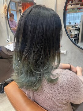 コージー(Kozy) グラデーション/ブルーグリーン/レイヤー