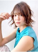 ミディウェーブ_外ハネボブセクションカラー_28845