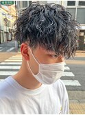 波巻きパーマスパイラルパーマツイストスパイラルパーマメンズ
