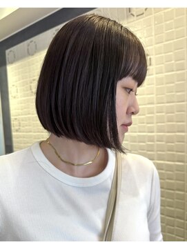ラボヌールヘアーレーヴ 池袋店(La Bonheur hair reve) 【ラボヌールヘアー・佐野】収まるぷつっとボブ♪