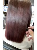 【美髪矯正】大人女性エアストレートカシスブラウン