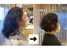 デリヘアー(DELI HAIR)の雰囲気（クセが悩みでいつも結んでいたので、思い切って肩上のボブに！）