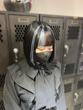 バド(Bud) 黒髪ボブ×エクステ☆。.:*・゜