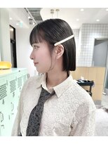 切りっぱなし_タッセルボブ_ミニボブ