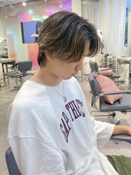 ユーフォリア 渋谷グランデ(Euphoria SHIBUYA GRANDE) コントラストハイライト　メンズハイライト　MOMO