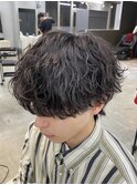熊本メンズパーマ 波巻き ツイスパ マッシュ MEN'S HAIR