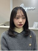 シースルーバング×レイヤーカット