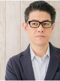 イケオジ決まるアップバングフェードスタイルY南越谷