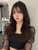 ロンド ジュルード 名古屋(Lond jeloud)&nbsp;学割U24 韓国風 ウルフ フェイスレイヤー 顔周り 前髪