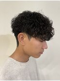 メンズマッシュ波巻きスパイラルパーマメンズパーマ