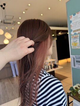 ヘアーウィーヴ 佐倉店(hair Weve) くびれヘア/アプリコットオレンジ/夏のヘアアレンジ/佐倉