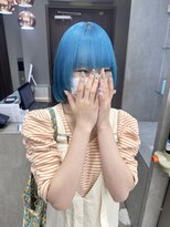 ジルバイジゼル(JILL by GiseL)&nbsp;シアン×ムラ修正ブリーチ