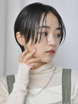 トリッカ 銀座(tricca)&nbsp;暗髪ショート/耳かけショート／ワイドバング