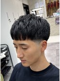 クロップ　テーパーフェード