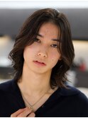 メンズミディアム メンズボブ シースルーボブ