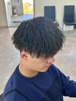 スウェル 稲毛店(Swell)&nbsp;MEN’S HAIR/ブルーブラック/フェザーパーマ/稲毛駅