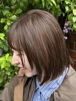 サロンドバン 恵比寿 顔周りレイヤー×オリーブベージュ