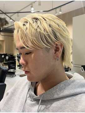 レボ 片町店(Revo) マッシュウルフ×フェザーパーマ