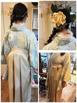 ハウオリ ヘアーワークス(Hauoli hair works)&nbsp;卒業式アレンジ☆ヘアアレンジ、袴着付け
