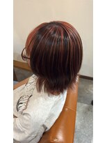 アロロ(ALOLO)&nbsp;オレンジハイライト×透明感カラー