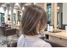 (透明感×地肌ケア)カット+イルミナカラー+炭酸ヘッドスパ(約10分)