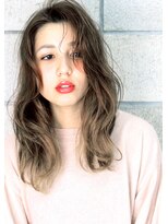 ヘアサロン ガリカ 表参道(hair salon Gallica)&nbsp;『 グレージュ 』 × 『 外国人クセ毛風 』 semi-long ♪
