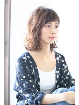 ロハス(LOHAS) ヌーディーベージュ×ラフウェーブパーマ☆【川越/本川越】