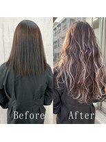 エクステ専門店あるじゃんすー 小倉店&nbsp;黒髪×ミルクティーベージュ#シールエクステ#ロングヘア#小倉