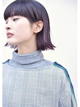 畔に pink gradation bob