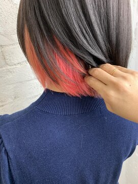 プライズ アイリス 池袋東口店(prize Iris) インナーカラー、ピンク、派手カラー、池袋