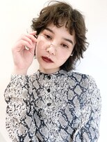 アルバム 銀座(ALBUM GINZA)&nbsp;ボブウルフ_ローライトスリークボブ厚めバング_87503