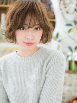 カバーヘア ブリス 川口(COVER HAIR bliss) ★ココアベージュウェーブパーマクールショート20代30代40代★7