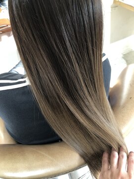 トリート 海浜幕張店(TREAT) バレイヤージュ、ミルクティーベージュ_海浜幕張