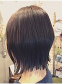 切りっぱなしボブ【前下がり】