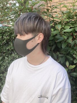 ネオヘアー 曳舟店(NEO Hair) メンズウルフ×シルバーベージュ【クゴウ】