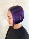 ハイトーン切りっぱなしボブ☆