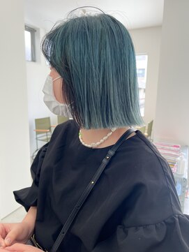 ザワン(the one .) 【the one.】ミントグリーンのボブ　-HIROMI-