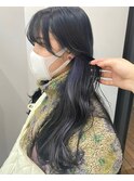 ダブルカラーブルーベージュカラーケアブリーチハイトーンカラー