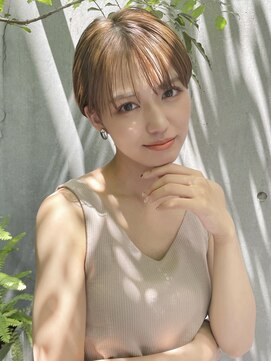 コクーン 銀座(Cocoon) 耳掛けマッシュ#レイヤーカット#ウェットヘア#オリーブベージュ