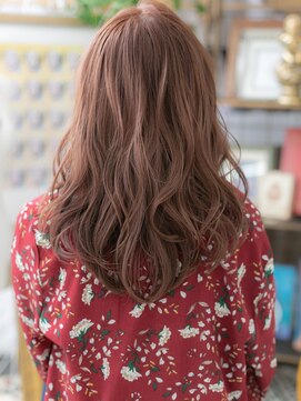カバーヘア イヴ 戸頭店(COVER HAIR EVE) ★斜めバングチェリーブラウンフェミニンロング20代30代40代★9