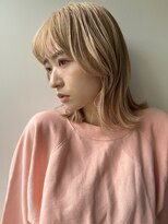 ゲーム 原宿店(GAME)&nbsp;ダブルカラーホワイトベージュカラーケアブリーチハイトーン韓国