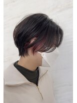 美容室ジャスミン&nbsp;【ヒロシ】ハンサムショート＋イヤリングカラー   20代30代40代