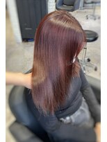 リーオオサカ(Lee Osaka) 【Lee大阪店】セミロング×チェリーレッド/新出