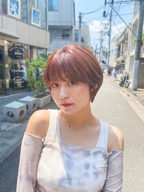 アンバー 池袋(amber) 切りっぱなしボブ/美髪/ピンクブラウン[池袋駅]