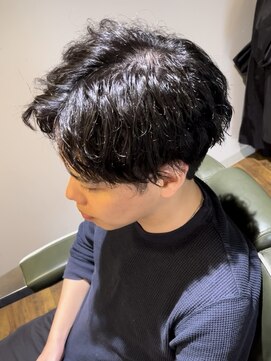 エクファフォーメン(EX-FA FOR MEN) カルマパーマ/ベリーショート/ダークアッシュ/ニュアンスパーマ